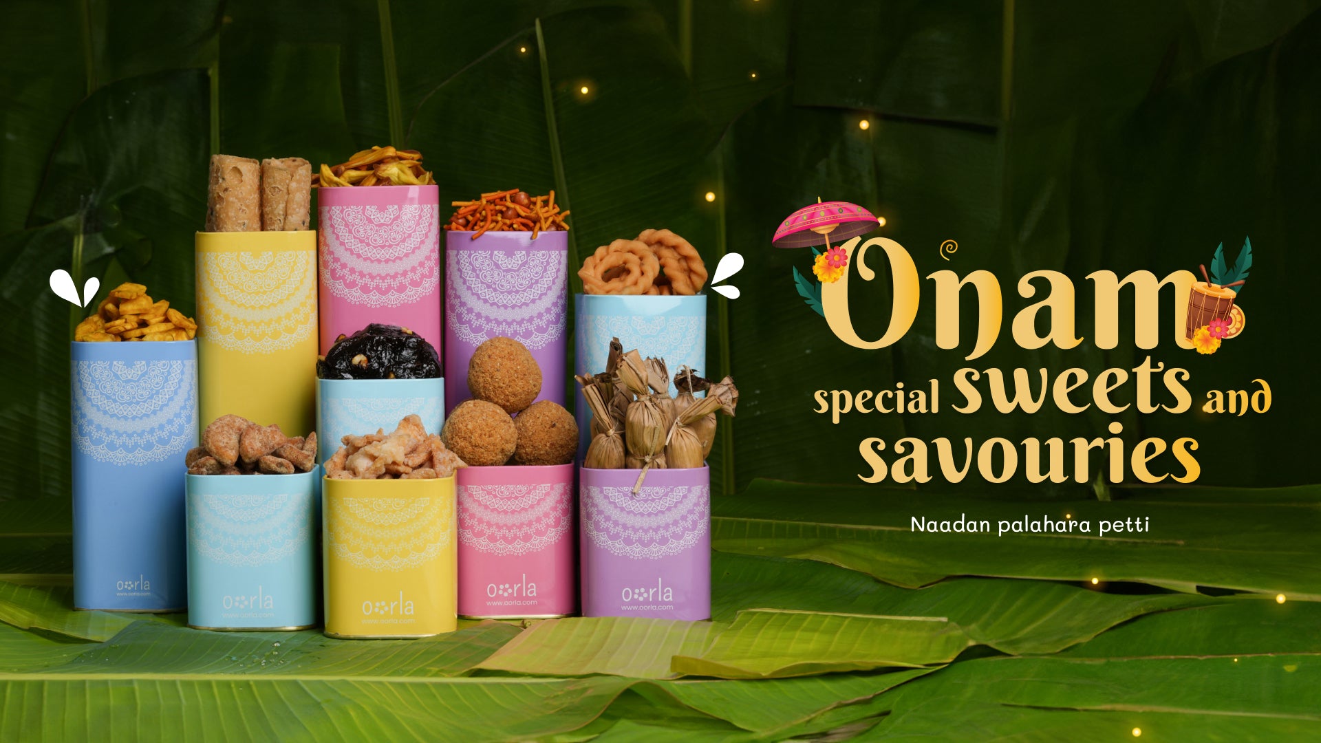Onam special sweets and savouries - Naadan palahara petti