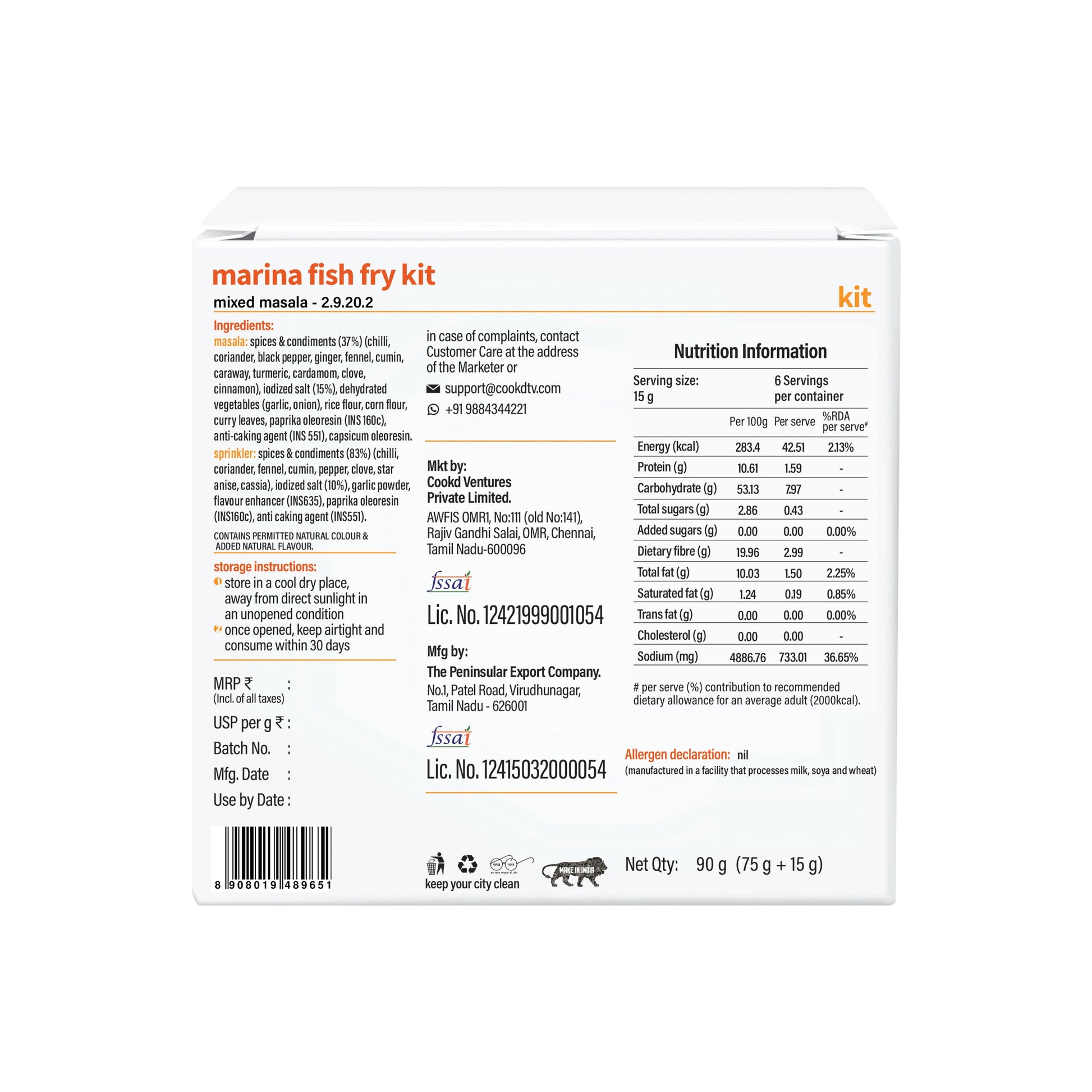 Marina Fish Fry Kit - Cookd