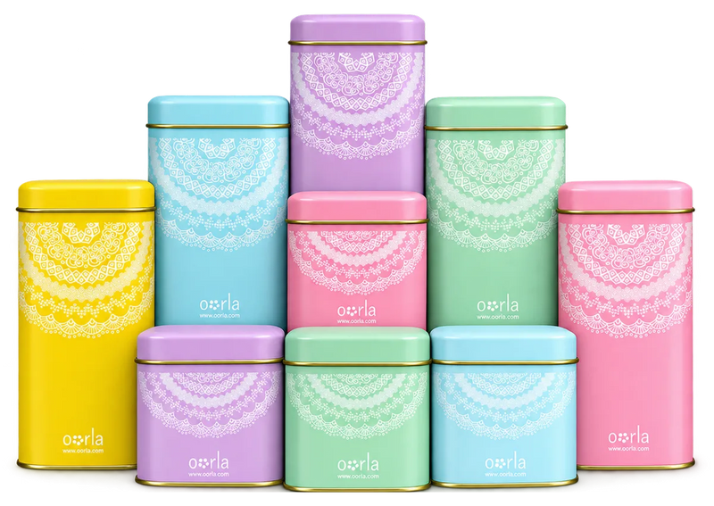 Colourful Tins — Food-safe, reused for years